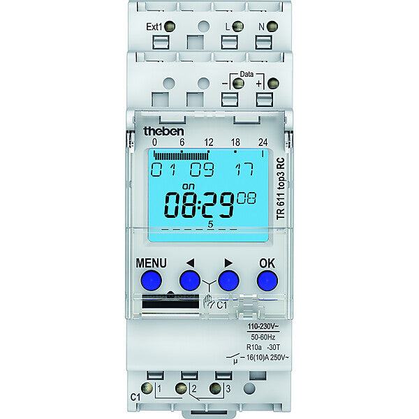 Theben Digitale Zeitschaltuhr Wochenprog. 1K TR 611 top3 RC